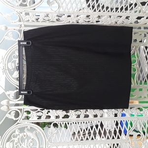Pinstripe Pencil Skirt